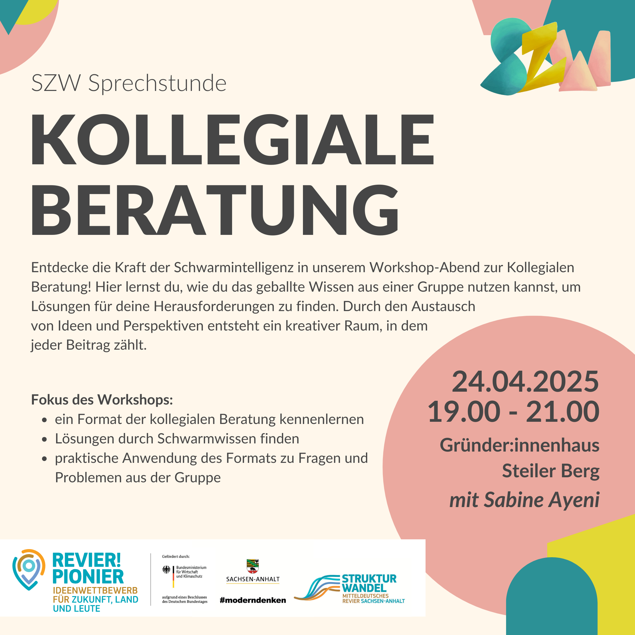SZW Sprechstunde | Kollegiale Beratung